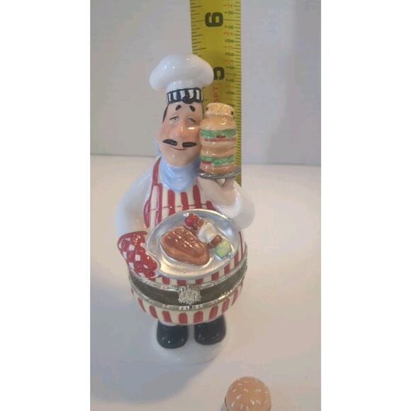 Cooking Club America Collection Ceramic CHEF Trinket Box - Picture 10 of 10